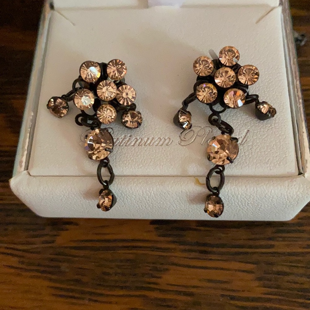 Earrings jewel Beautiful gem stone earrings.  New.